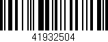 Código de barras (EAN, GTIN, SKU, ISBN): '41932504'