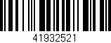Código de barras (EAN, GTIN, SKU, ISBN): '41932521'