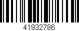 Código de barras (EAN, GTIN, SKU, ISBN): '41932786'