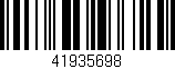 Código de barras (EAN, GTIN, SKU, ISBN): '41935698'