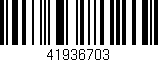Código de barras (EAN, GTIN, SKU, ISBN): '41936703'