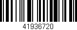 Código de barras (EAN, GTIN, SKU, ISBN): '41936720'