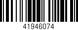 Código de barras (EAN, GTIN, SKU, ISBN): '41946074'