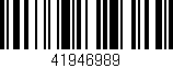 Código de barras (EAN, GTIN, SKU, ISBN): '41946989'