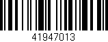 Código de barras (EAN, GTIN, SKU, ISBN): '41947013'