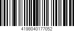 Código de barras (EAN, GTIN, SKU, ISBN): '4198040177052'