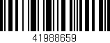 Código de barras (EAN, GTIN, SKU, ISBN): '41988659'