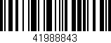Código de barras (EAN, GTIN, SKU, ISBN): '41988843'