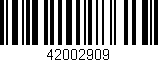 Código de barras (EAN, GTIN, SKU, ISBN): '42002909'