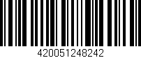 Código de barras (EAN, GTIN, SKU, ISBN): '420051248242'