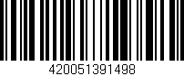 Código de barras (EAN, GTIN, SKU, ISBN): '420051391498'