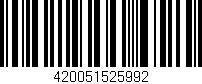 Código de barras (EAN, GTIN, SKU, ISBN): '420051525992'