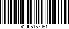 Código de barras (EAN, GTIN, SKU, ISBN): '42005157051'