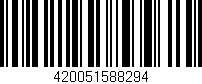 Código de barras (EAN, GTIN, SKU, ISBN): '420051588294'