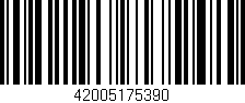 Código de barras (EAN, GTIN, SKU, ISBN): '42005175390'