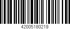 Código de barras (EAN, GTIN, SKU, ISBN): '42005180219'