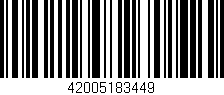 Código de barras (EAN, GTIN, SKU, ISBN): '42005183449'