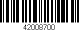 Código de barras (EAN, GTIN, SKU, ISBN): '42008700'