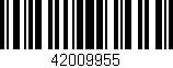 Código de barras (EAN, GTIN, SKU, ISBN): '42009955'