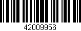 Código de barras (EAN, GTIN, SKU, ISBN): '42009956'