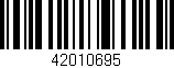 Código de barras (EAN, GTIN, SKU, ISBN): '42010695'