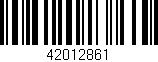 Código de barras (EAN, GTIN, SKU, ISBN): '42012861'