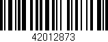 Código de barras (EAN, GTIN, SKU, ISBN): '42012873'