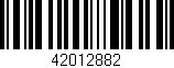 Código de barras (EAN, GTIN, SKU, ISBN): '42012882'