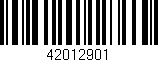 Código de barras (EAN, GTIN, SKU, ISBN): '42012901'