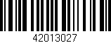 Código de barras (EAN, GTIN, SKU, ISBN): '42013027'