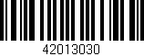 Código de barras (EAN, GTIN, SKU, ISBN): '42013030'