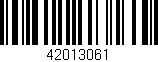 Código de barras (EAN, GTIN, SKU, ISBN): '42013061'