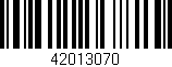 Código de barras (EAN, GTIN, SKU, ISBN): '42013070'