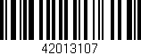 Código de barras (EAN, GTIN, SKU, ISBN): '42013107'