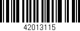 Código de barras (EAN, GTIN, SKU, ISBN): '42013115'