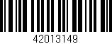 Código de barras (EAN, GTIN, SKU, ISBN): '42013149'