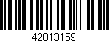 Código de barras (EAN, GTIN, SKU, ISBN): '42013159'