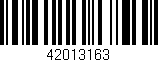 Código de barras (EAN, GTIN, SKU, ISBN): '42013163'