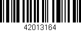 Código de barras (EAN, GTIN, SKU, ISBN): '42013164'