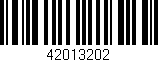 Código de barras (EAN, GTIN, SKU, ISBN): '42013202'
