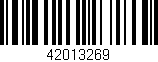 Código de barras (EAN, GTIN, SKU, ISBN): '42013269'