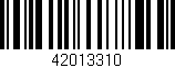 Código de barras (EAN, GTIN, SKU, ISBN): '42013310'