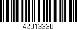 Código de barras (EAN, GTIN, SKU, ISBN): '42013330'