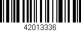 Código de barras (EAN, GTIN, SKU, ISBN): '42013336'