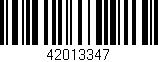Código de barras (EAN, GTIN, SKU, ISBN): '42013347'