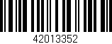 Código de barras (EAN, GTIN, SKU, ISBN): '42013352'