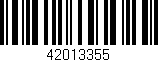 Código de barras (EAN, GTIN, SKU, ISBN): '42013355'