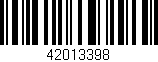 Código de barras (EAN, GTIN, SKU, ISBN): '42013398'