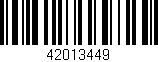 Código de barras (EAN, GTIN, SKU, ISBN): '42013449'