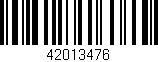 Código de barras (EAN, GTIN, SKU, ISBN): '42013476'
